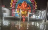 कृष्णा नदीच्या पुराचे पाणी वाईच्या ऐतिहासिक महागणपती मंदिरात